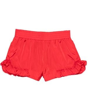 Simone Rocha Ruffled Mini Shorts - Red