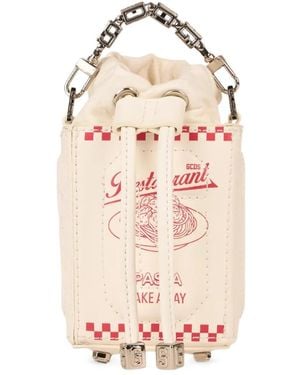 Gcds Mini Dado Graphic-Print Bucket Bag - Pink