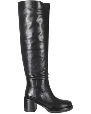 Paloma Barceló Bottes En Cuir - Black