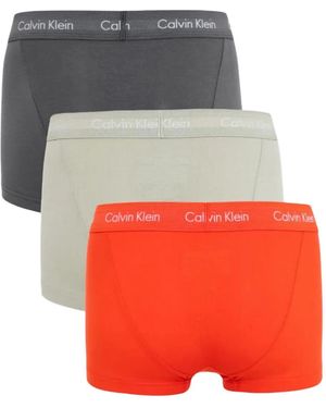 Calvin Klein Logo-Waistband Boxers (Pack Of Three) - Grey