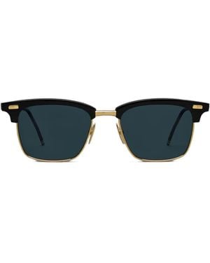 Thom Browne Sonnenbrille Mit Eckigem Gestell - Blau