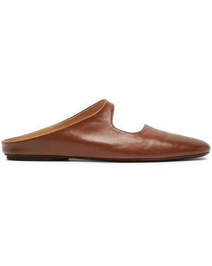 Marsèll Leather Slippers - Brown