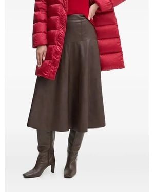 Sandro Ferrone Falda midi acampanada - Rojo