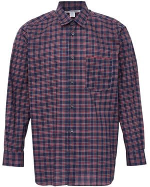 Comme des Garçons Plaid Chest-Pocket Shirt - Blue
