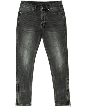 Ksubi Jeans Skinny Van Winkle Chamber Con Vita Media - Grigio