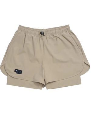 UNNA Bermudas Con Parche Del Logo - Neutro