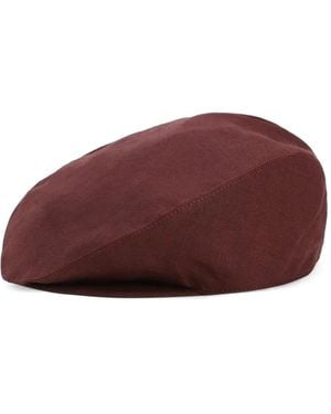 Dolce & Gabbana Linen Flat Cap - Purple