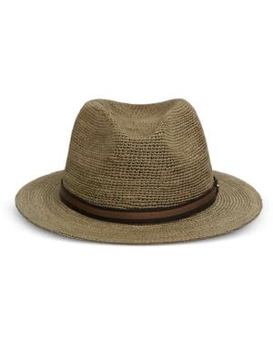 Borsalino Fedora Con Rifinitura - Verde