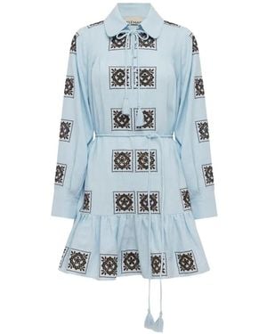 ALÉMAIS Vestido Corto Grace - Azul