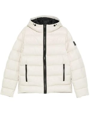 Fay Corduroy-Collar Jacket - Natural