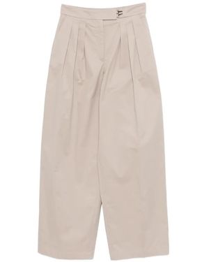 Emporio Armani Cotton Trousers - White