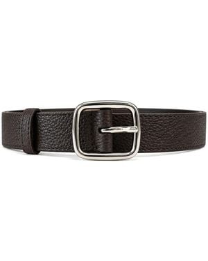 Anderson's Gürtel Aus Gekörntem Leder - Weiß