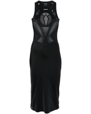 Coperni X Puma Cut-Out Detail Midi Dress - Black