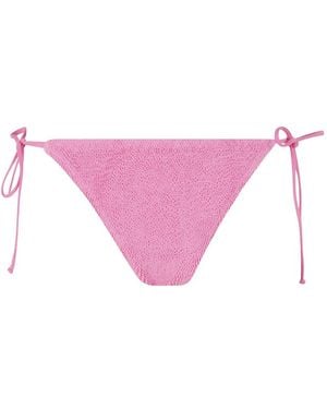 MC2 Saint Barth Virgo Crinkle Bikini Bottoms - Pink