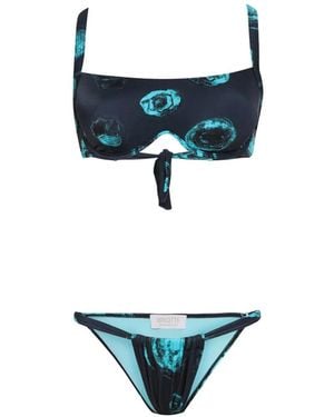 Brigitte Bardot Bia Bikini Met Strikdetail En Print - Wit