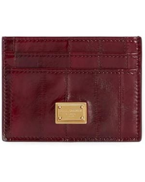 Dolce & Gabbana Porte-Cartes Eel - Purple