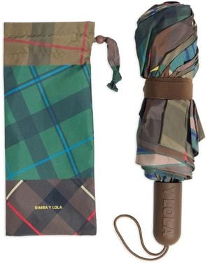 Bimba Y Lola Regenschirm Mit Schottenkaro - Grün