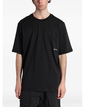 Peacemaker Oamc Logo-Print Chest-Pocket T-Shirt - Black
