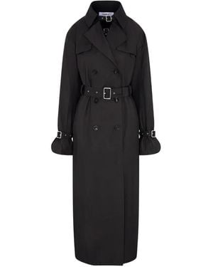 SRVC Studio Doppelreihiger Seren Trenchcoat - Schwarz