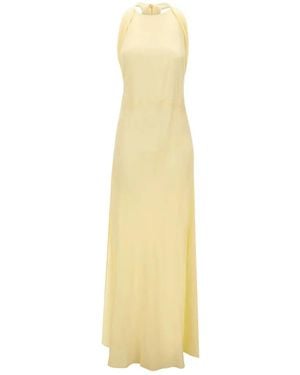 Blumarine Halter Neck Scarf Dress - White