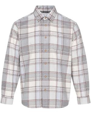 thisisneverthat Check Flannel Shirt - White