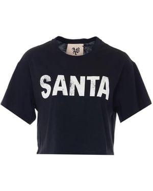 Aniye By Sante Print Crewneck Top - Blue