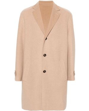 Eleventy Single-Breasted Coat - Natural