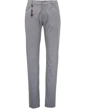 Marco Pescarolo Slim-Fit Trousers - Grey
