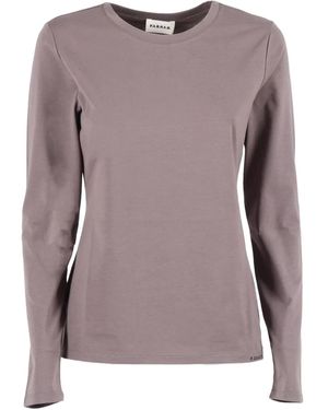 P.A.R.O.S.H. クルーネック ロングtシャツ - ブラウン