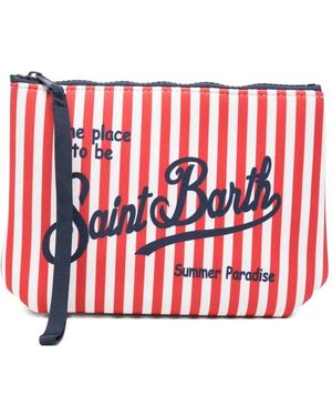 MC2 Saint Barth Aline Striped Clutch Bag - Red