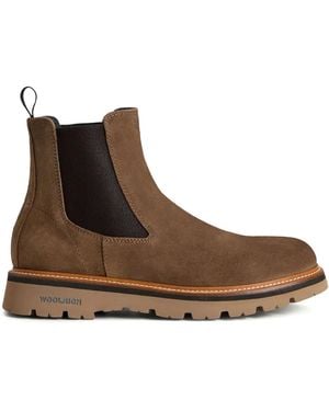 Woolrich Suede Chelsea Ankle Boots - Brown