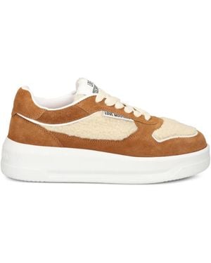 Love Moschino Lace-Up Sneakers - Brown
