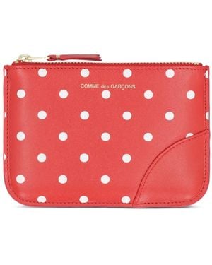 Comme des Garçons Petite Pochette À Pois - Rouge