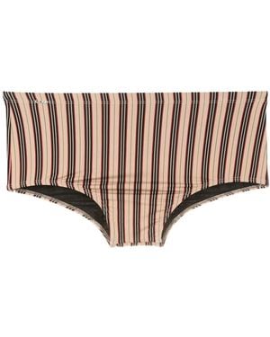 Amir Slama Costume Da Bagno A Righe - Neutro