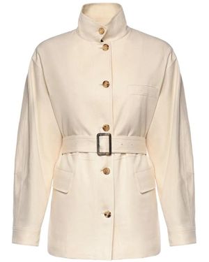 Loro Piana Lismore Belted Jacket - Natural