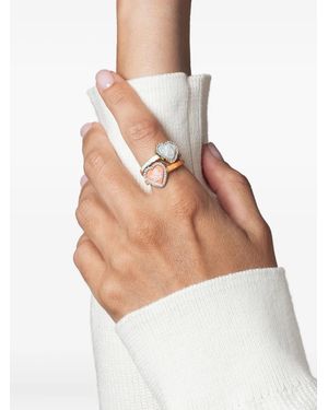 Cameo & Beyond Sparkling Cherub Ring - White