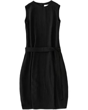 Studio Nicholson Wold Belted A-Line Mini Dress - Black