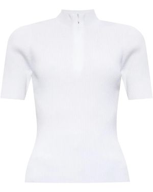 Tory Burch Short Sleeve Top - White