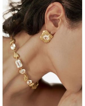 Loveness Lee Jaqui Textured Sapphire Earrings - Brown