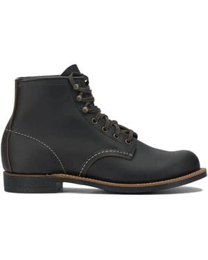 Red Wing Blacksmith Lace-Up Stitch-Detail Boots