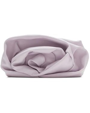 Burberry Clutch Con Design Morbido - Viola