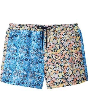 Paul Smith 'Pool Smith Floral' Swim Shorts - Blue