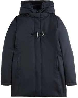 Fay Hooded Parka - Blue