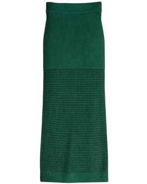 Twp Textured Midi Skirt - Green