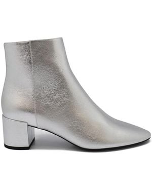Saint Laurent Loulou Ankle Boots - Grey