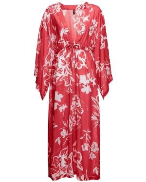 KARL LAGERFELD Caftán Con Estampado Floral - Rojo