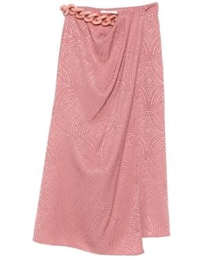 JOSEPH Falda Midi Con Cadena - Rosa