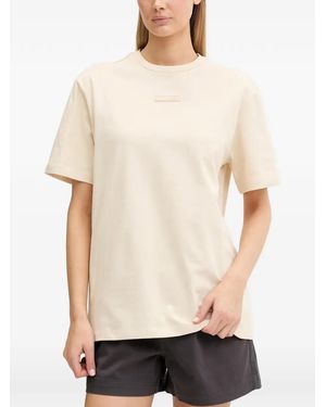 EA7 T-Shirt Mit Logo-Schild - Natur