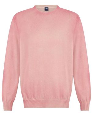 Fedeli Cashmere Crew-Neck Jumper - Pink