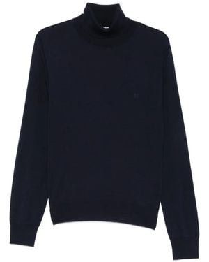 DSquared² Upside Down Turtleneck Jumper - Blue